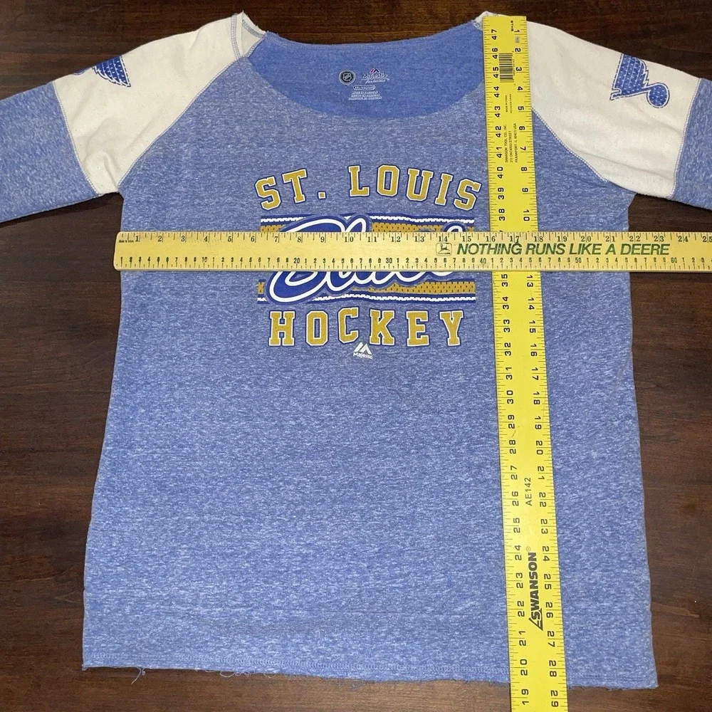 Majestic St. Louis Blues Women's Scramble Sport Crew Sweatshirt 2XL